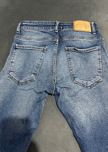 Gri Denim Midi Boy Jean - Görsel 2