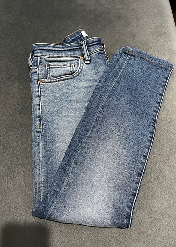 Gri Denim Midi Boy Jean - Görsel 3
