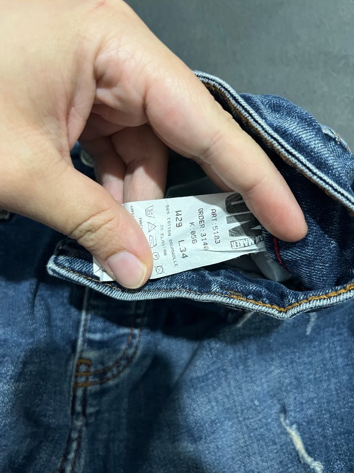 Erkek Mavi Denim Regular Fit Jean - Görsel 5