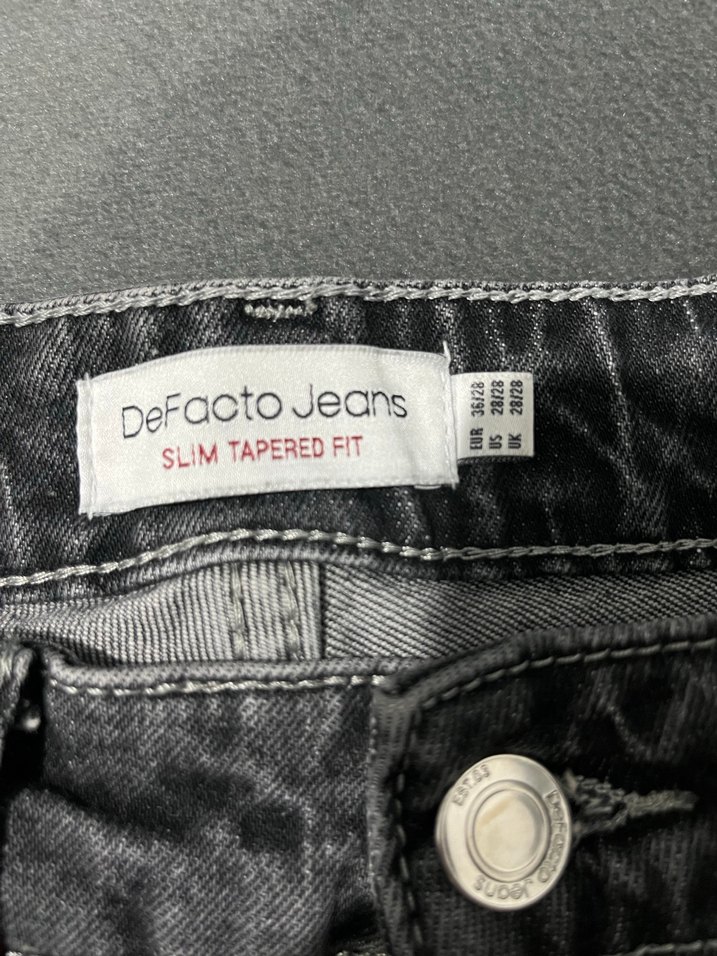 Gri Kadın jean Pantolon - Görsel 4