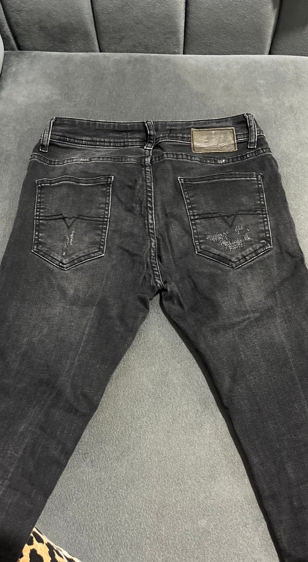 Diesel Siyah Erkek Kot Pantolon - Street Style - Görsel 4