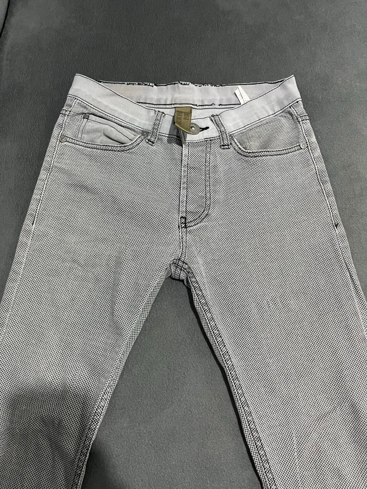 Burberry Gri Kemerli Erkek Denim Pantolon - Görsel 2