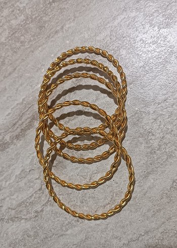 Çelik burma bilezik Altın Renkli - Görsel 2