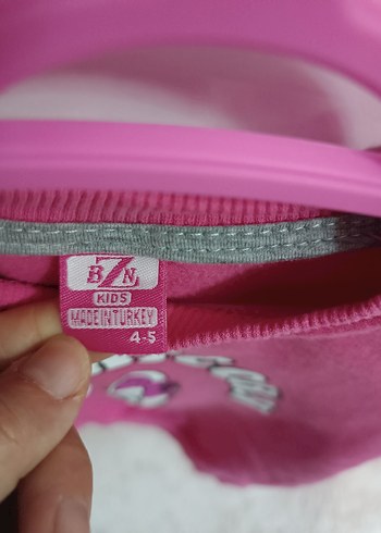 Kız Çocuk Pembe Unicorn Baskılı Sweatshirt - Görsel 2