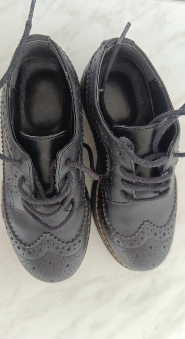 Siyah Klasik Çocuk Ayakkabı - Görsel 3