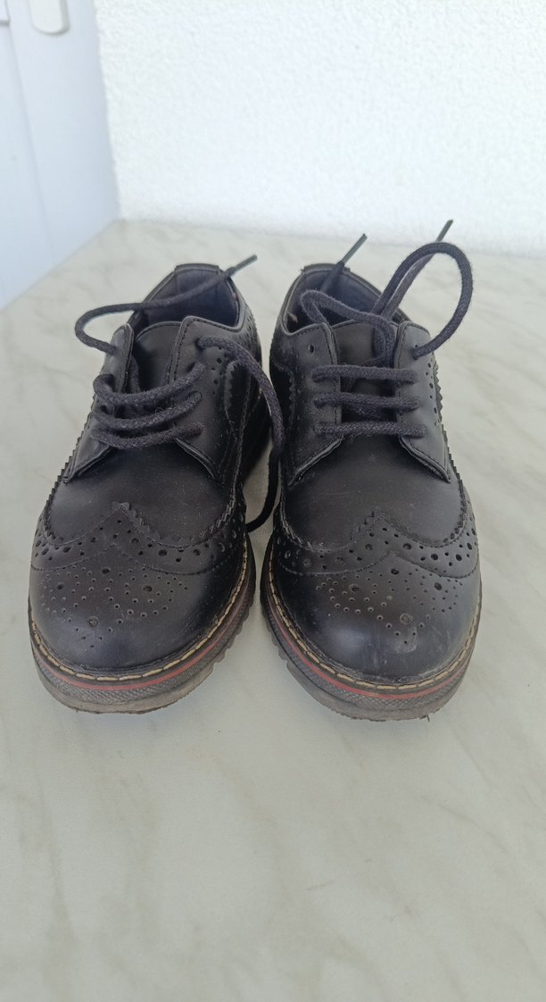 Siyah Klasik Çocuk Ayakkabı - Görsel 5