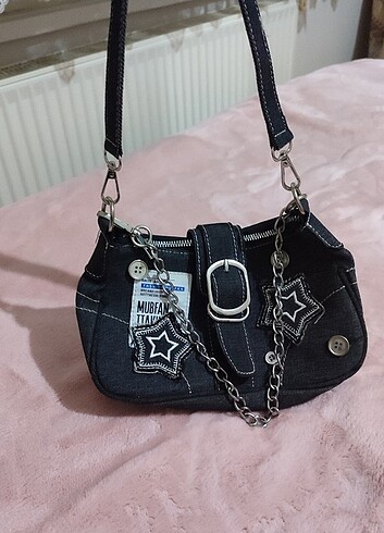 Zara Siyah Grunge Y2K Çanta