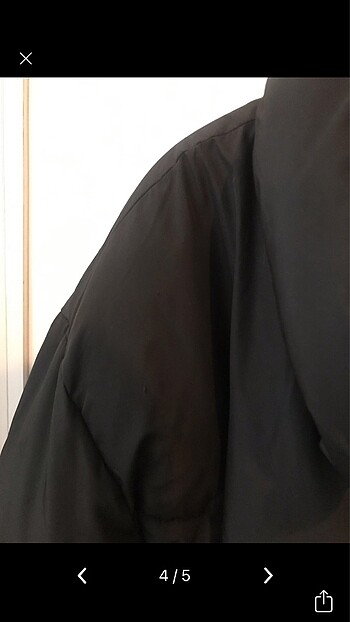 s Beden siyah Renk Pull and bear şişme oversize mont