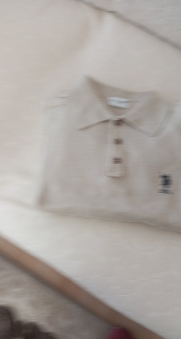 Taş rengi. Polo Yaka Erkek Kısa Kollu ince triko kazak - Görsel 2