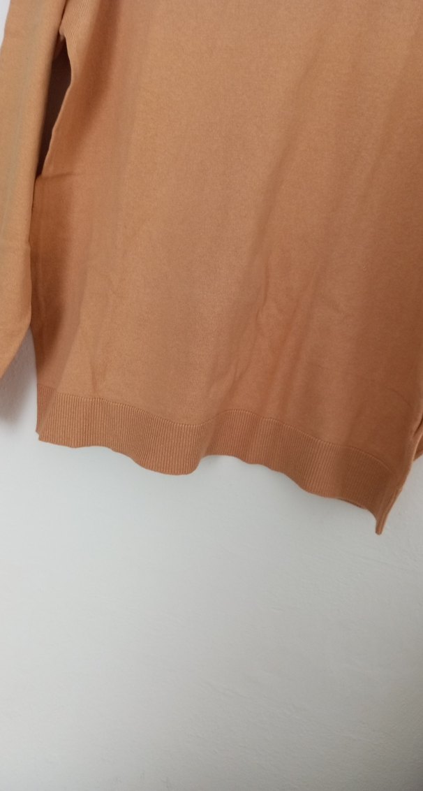 Bej uzun Kollu Polo Yaka Erkek triko kazak - Görsel 4