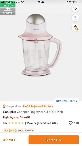Cookplus Chopper Doğrayıcı XXL