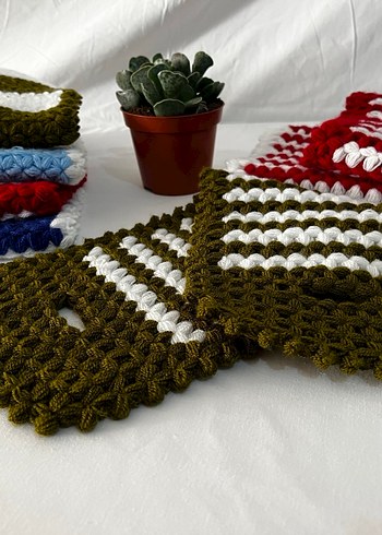 Renkli Örgü Banyo Süngeri sıfır yeni yapıldı. - Görsel 3