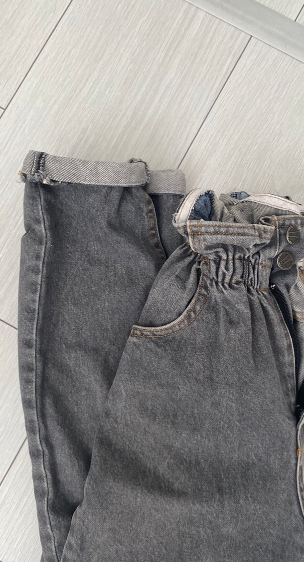 Gri Kadın Denim Pantolon - Görsel 3