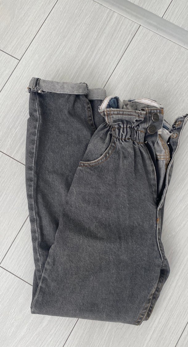 Gri Kadın Denim Pantolon - Görsel 4