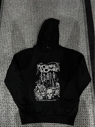 m Beden siyah Renk Metallica kapşonlu sweatshirt