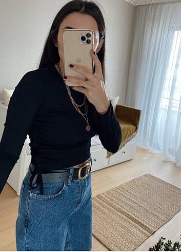Yanı büzgülü bluz