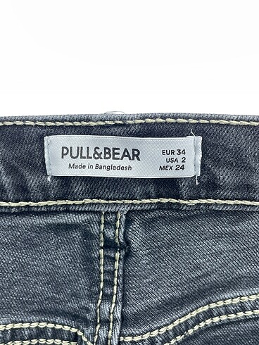 34 Beden siyah Renk Pull and Bear Jean / Kot %70 İndirimli.