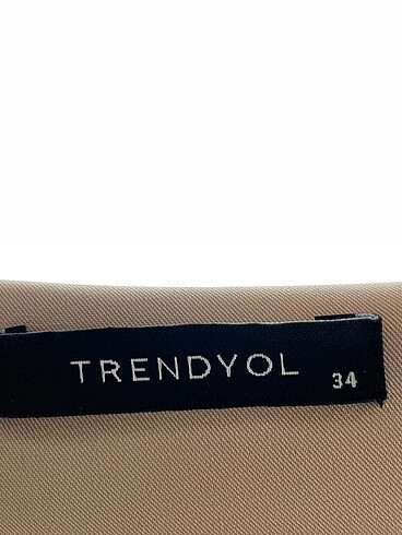 34 Beden camel Renk Trendyol & Milla Blazer %70 İndirimli.