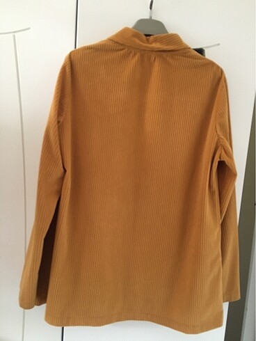 xl Beden camel Renk Kadife ceket
