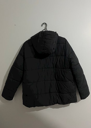 Siyah Kadın Kışlık Fermuarlı Mont - Görsel 3