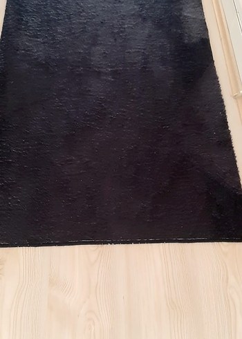 Düz Siyah İnce Halı - Görsel 2