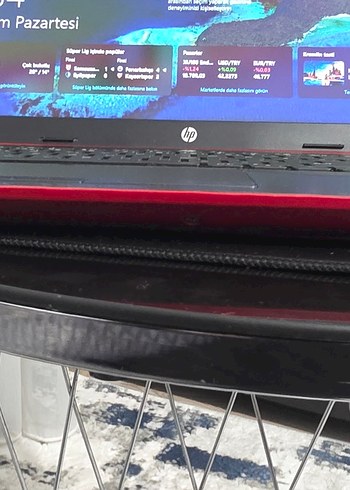 Kırmızı Renkli Laptop Bilgisayar - Görsel 2