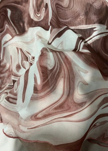 Kadın Kahverengi Batik Desenli Uzun Kollu Bluz - Görsel 2