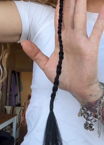 Siyah Örgü Saç - Görsel 2