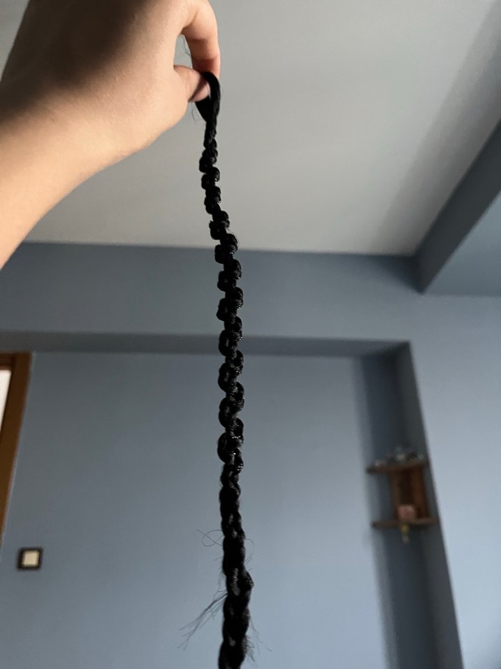 Siyah Örgü Saç - Görsel 4