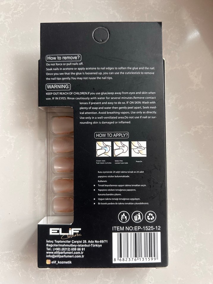 Altın Renkli Kendinden Yapışkanlı Tırnak Süsü - Görsel 2