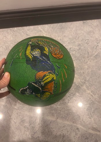 Yeşil Baskılı Basketbol Topu - Görsel 2