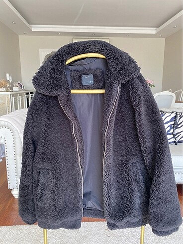 BERSHKA peluş mont