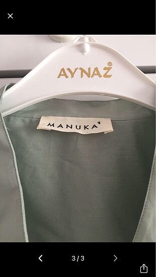 m Beden Manuka gömlek