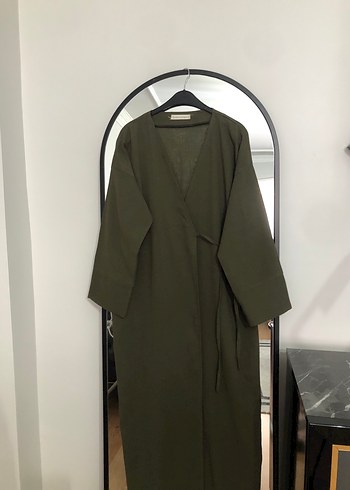 Haki renk tam boy kimono