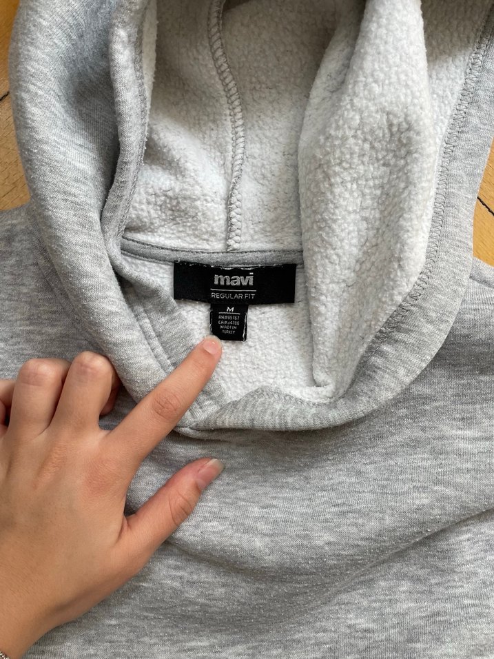 Mavi marka gri sweatshirt - Görsel 3