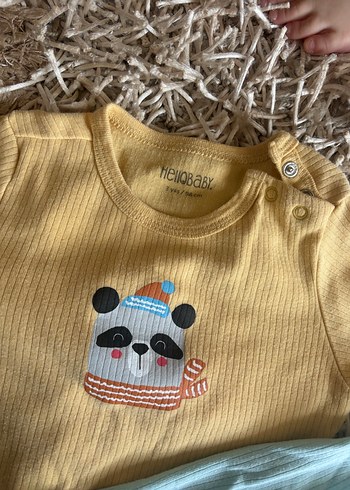 Nakışlı Uzun Kollu Bebek Çıtçıtlı Body - Görsel 2