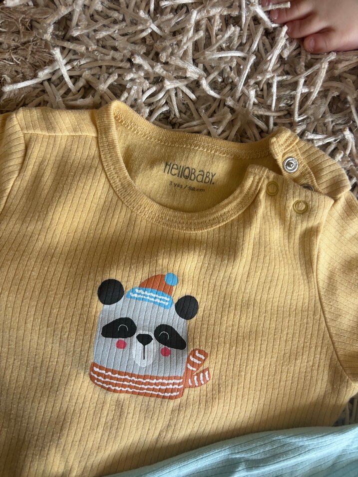 Nakışlı Uzun Kollu Bebek Çıtçıtlı Body - Görsel 2