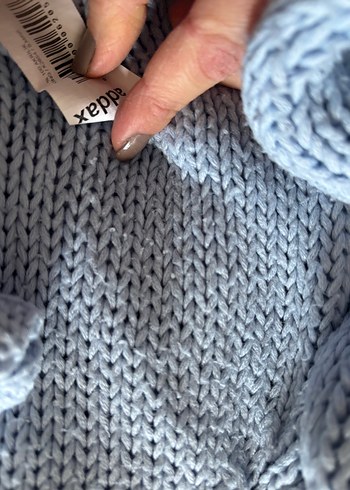 Mavi Kadın Boğazlı Triko Kazak - Görsel 3