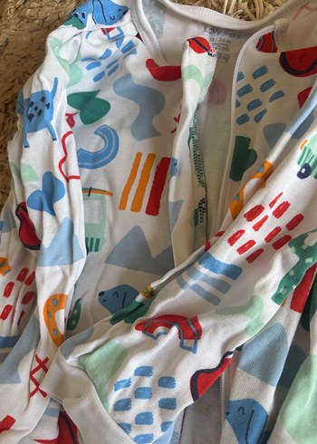 Bebek Uzun Kollu Çok Renkli Fermuarlı Tulum - Görsel 3