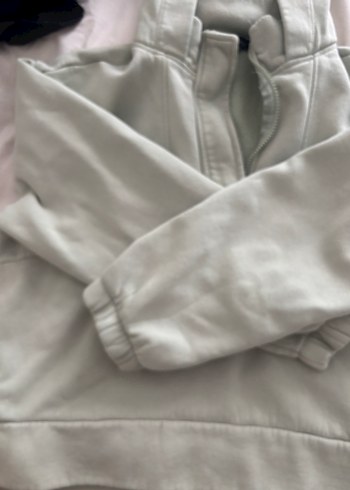 Kadın mint Yarım Fermuarlı Sweatshirt - Görsel 4