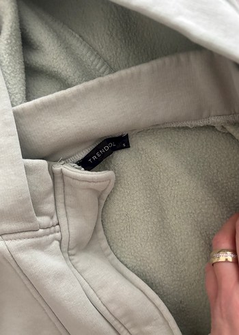 Kadın mint Yarım Fermuarlı Sweatshirt - Görsel 2