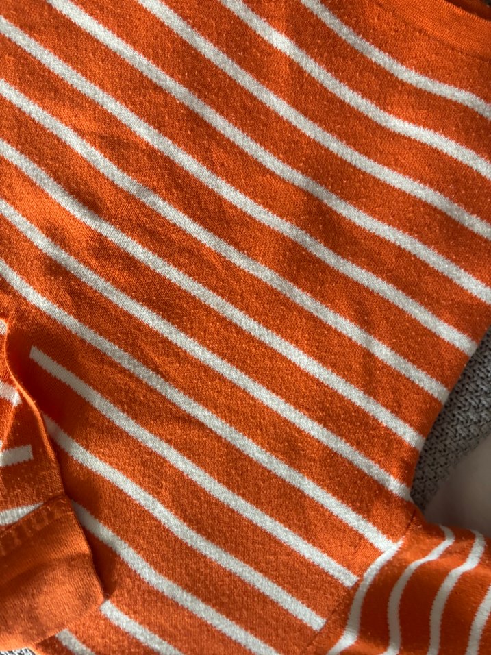 Turuncu Çizgili triko - Görsel 2