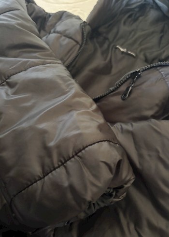 Kadın Siyah Kapüşonlu Midi Kaban - Görsel 4