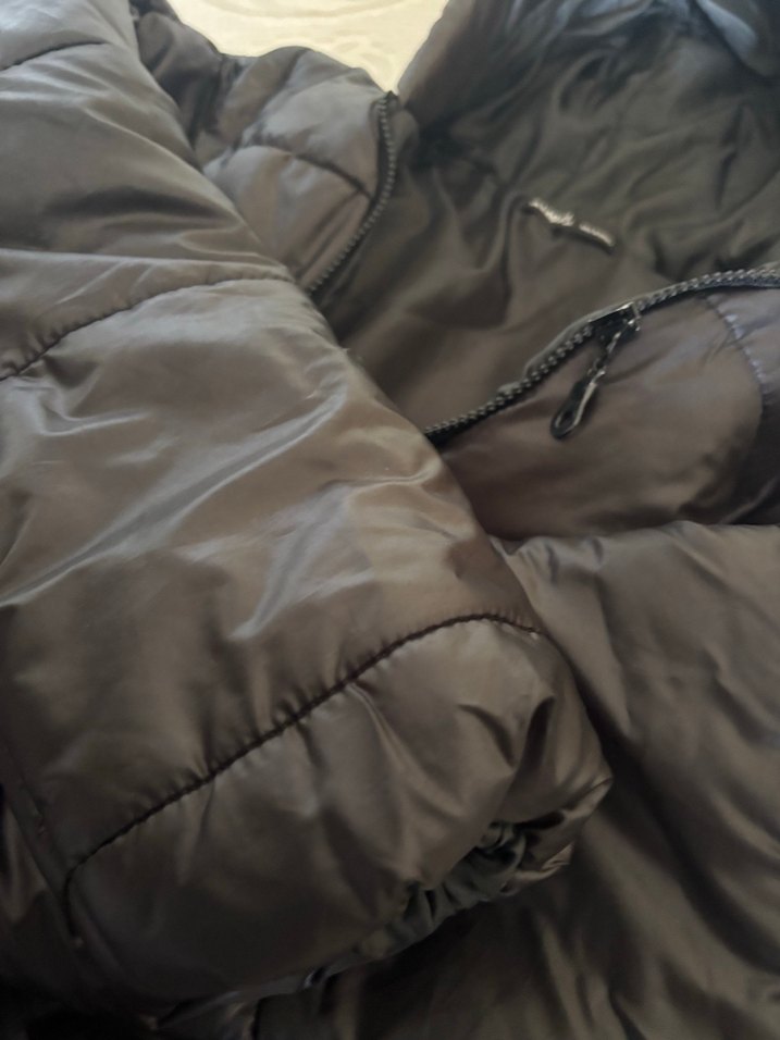 Kadın Siyah Kapüşonlu Midi Kaban - Görsel 4