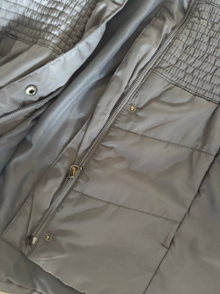 Gri  Kadın Mont - Görsel 2