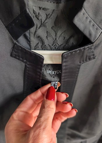 Siyah Kemerli Kadın Blazer Ceket - Görsel 3