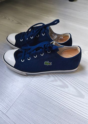 Lacoste Lacivert Bağcıklı Kadın Spor Ayakkabı - Görsel 3