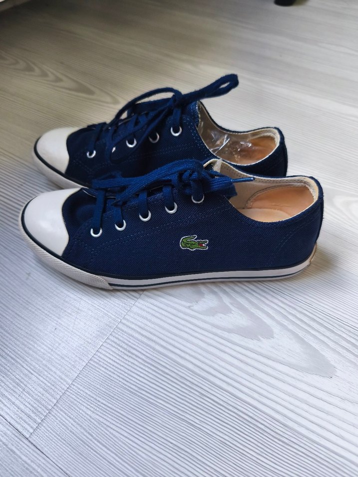 Lacoste Lacivert Bağcıklı Kadın Spor Ayakkabı - Görsel 3