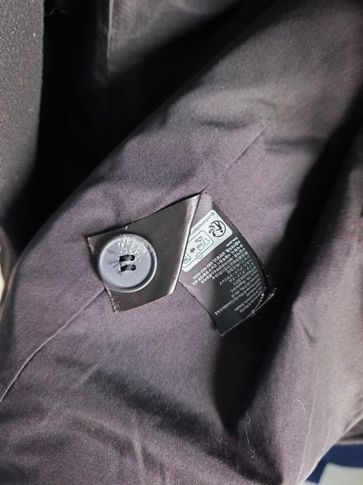 Siyah Çift Düğmeli Kısa Kaban - Görsel 4