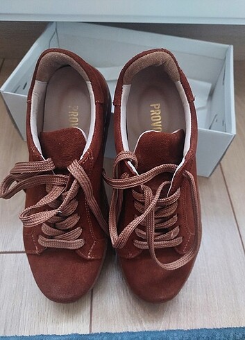 Ayakkabı dünyası Süet Sneaker Ayakkabi